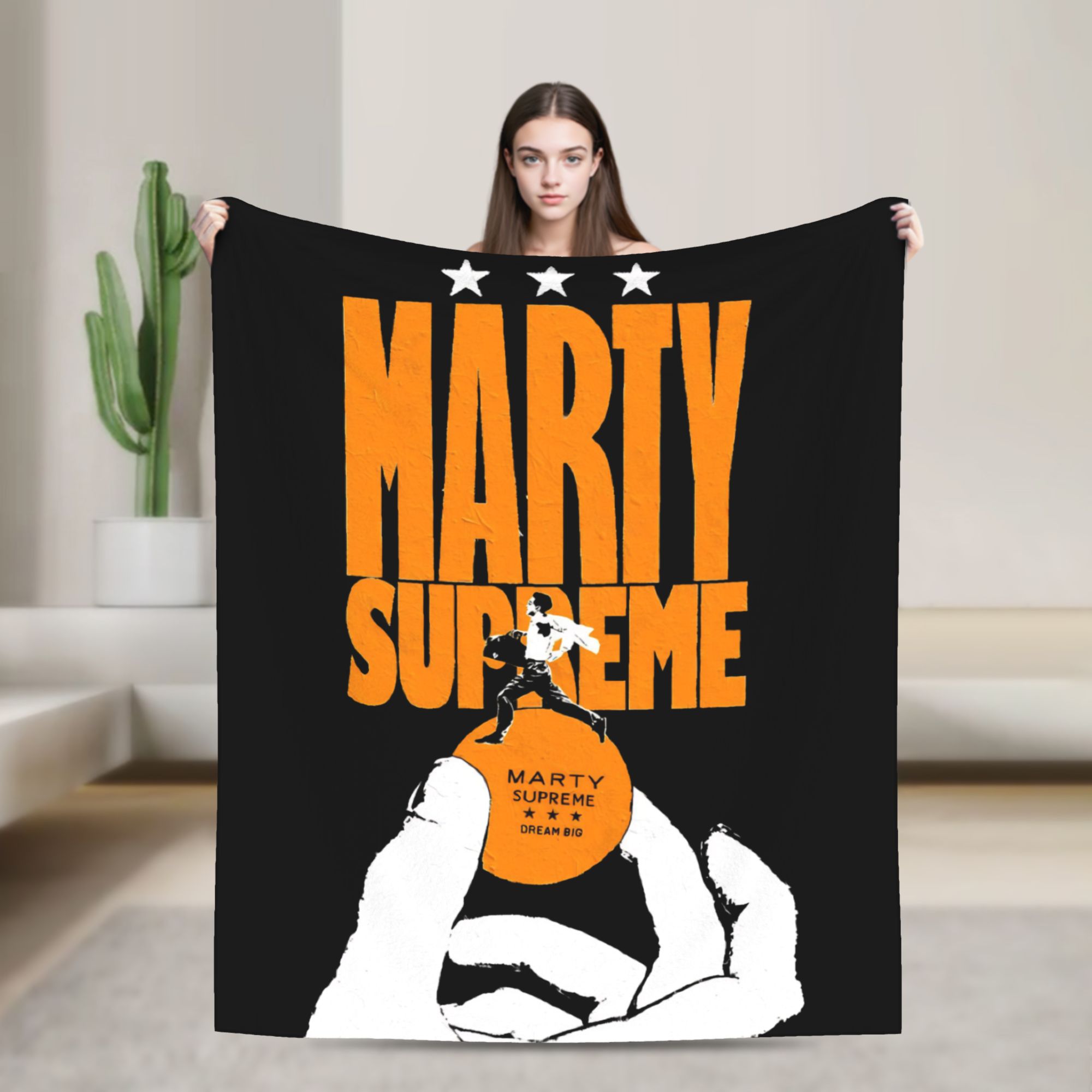 Table Tennis Marty Supreme - Marty Supreme Flanell-Überwurfdecke, Tischtennisdecken für Bettwäsche,