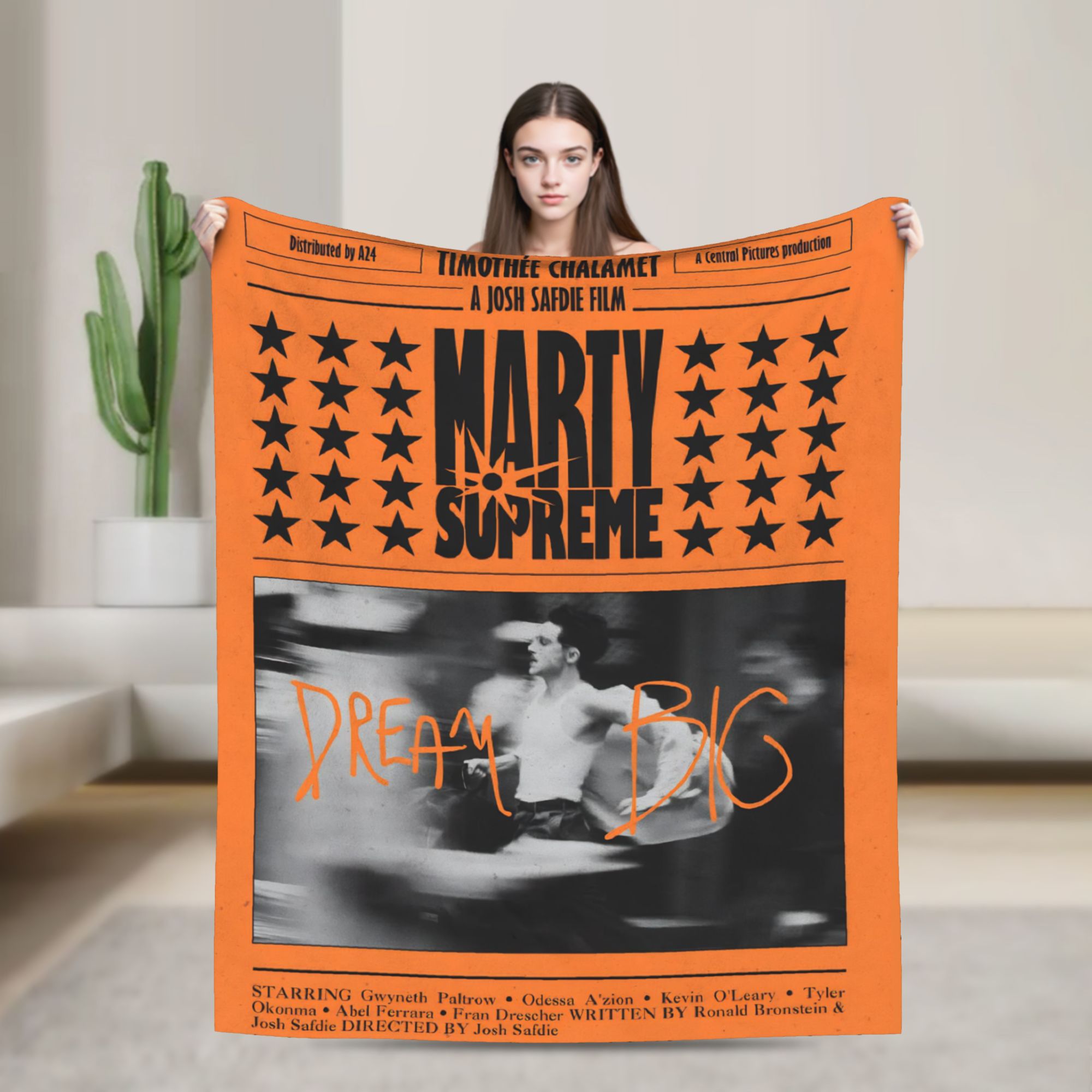 Table Tennis Marty Supreme - Marty Supreme Tischtennis-Deckenüberzug, Film-Flanell-Überwurfdecken für Bett