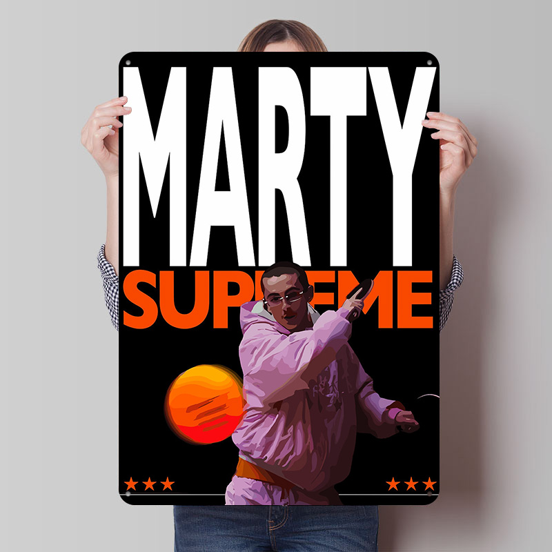 Table Tennis Marty Supreme - Marty Supreme Tischtennis Kunst-Blechposter Individuelle Wanddekoration