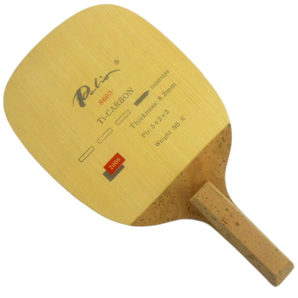 Table Tennis Padel - PALIO 8603 Carbon Titan Tischtennisschläger JS