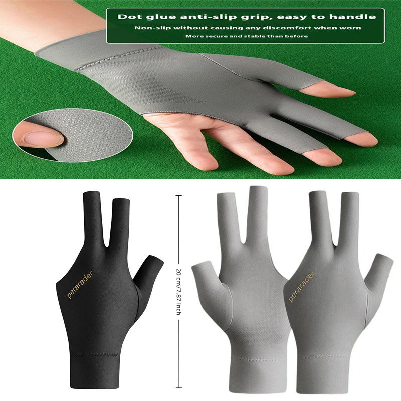 Table Tennis Us Open - Billardhandschuhe mit freiliegenden Fingern, verbessertem Griff,