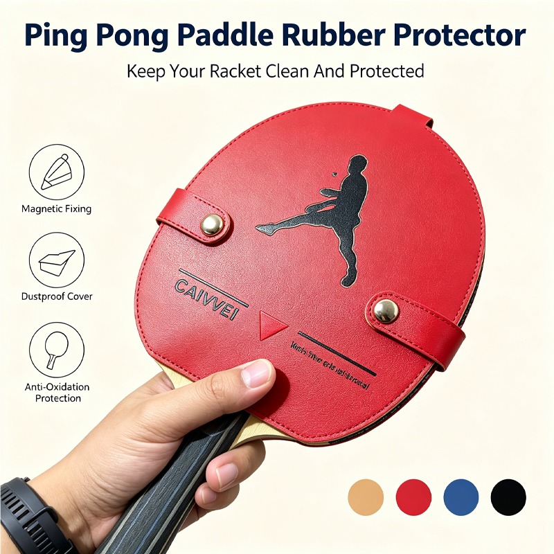 Table Tennis Us Open - Magnetischer Tischtennisschläger-Schutzüberzug Anti-Oxidations-Tischtennisschläger-Schutzfolie Verhindert das Öffnen