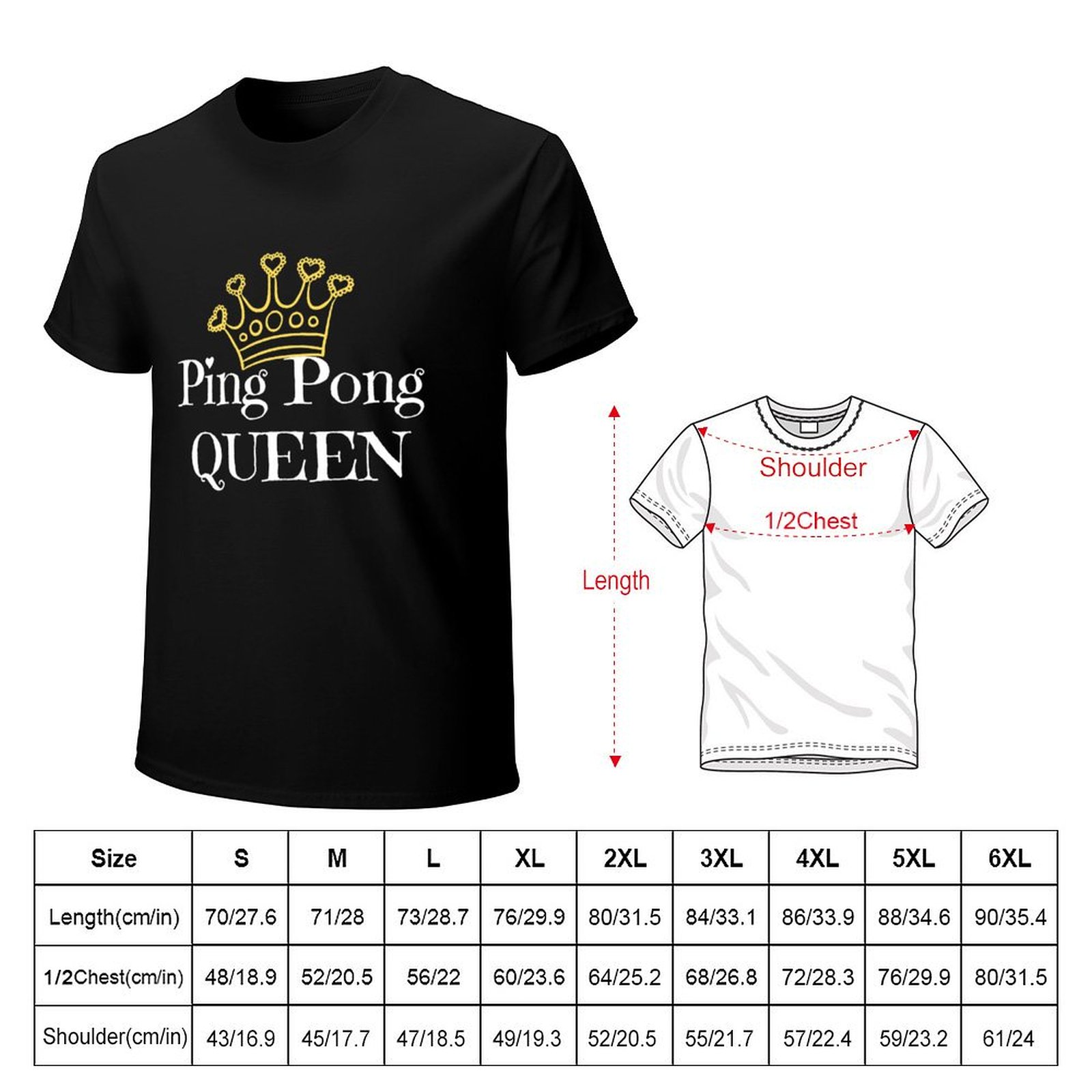 Ping Pong Queen T-Shirt für Ti – Table Tennis Queen Bewertung und Preis