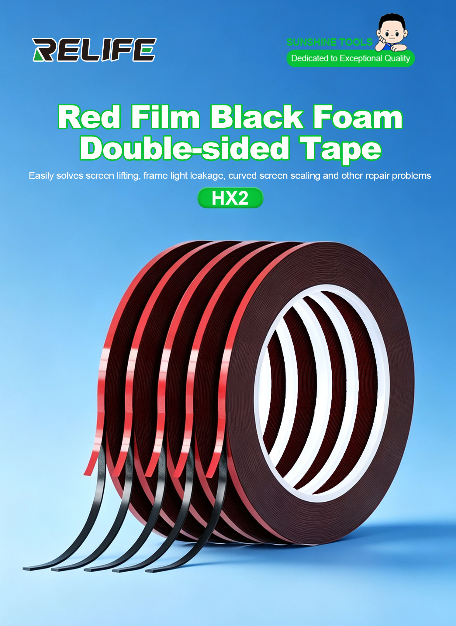 RELIFE HX2 Roter Film Schwarze – Rubber Cleaner Foam Bewertung und Preis